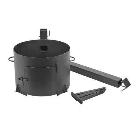 Stove with a diameter of 340 mm with a pipe for a cauldron of 8-10 liters в Иваново