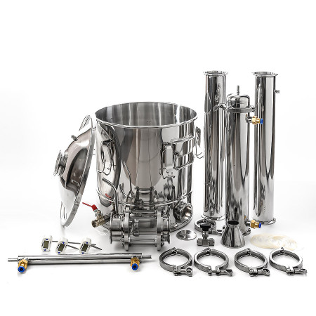 Packed distillation column 30/350/t with CLAMP 3 inches в Иваново