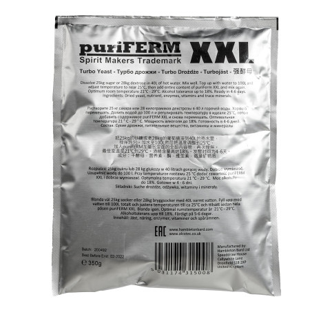 Turbo yeast alcohol "PuriFerm XXL" (350 gr) в Иваново