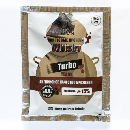 Turbo yeast alcohol BragMan "Whisky TURBO" (72 gr) в Иваново
