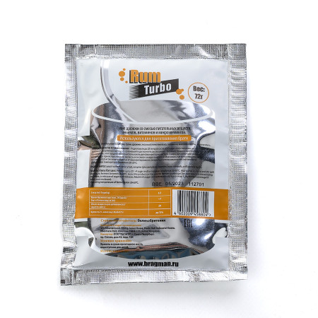 Turbo yeast alcohol BragMan "RUM TURBO" (72 gr) в Иваново